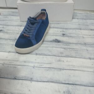 Ted Baker Kulei Navy Velvet Sneakers Womens Size 5